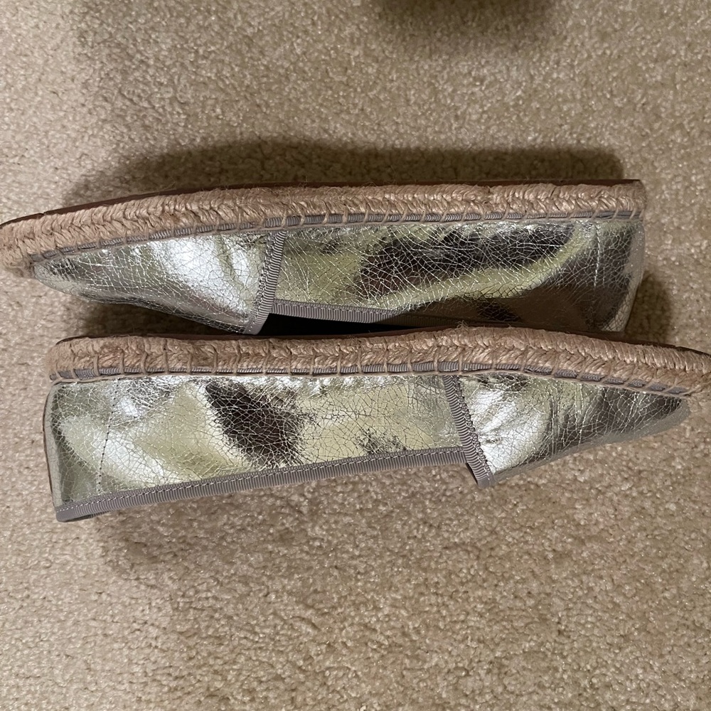 Franco Sarto women’s 8.5 silver metallic flats